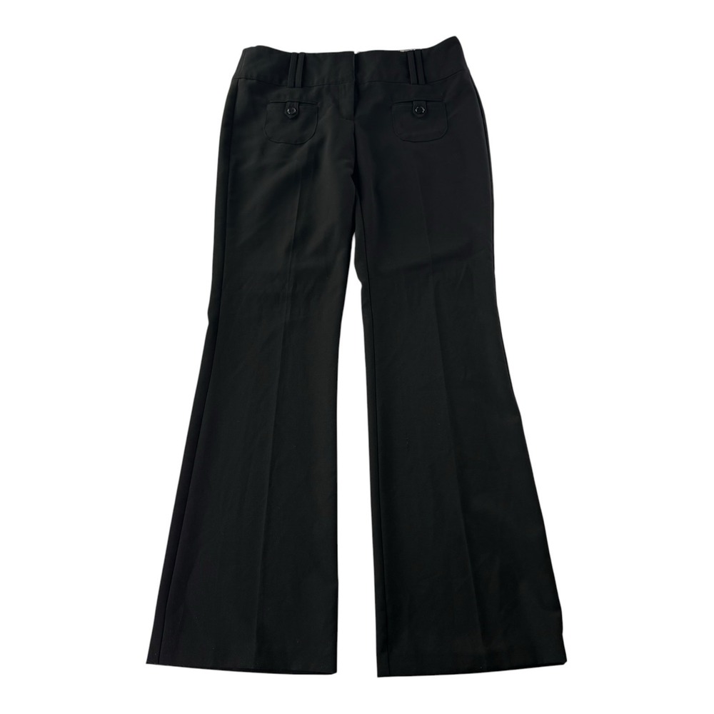 Joe Benbasset Black Flare Dress Pants Juniors Size 13 Y2K Low Rise Stretch